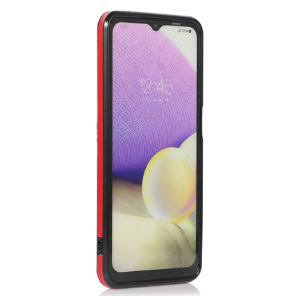 Card Holder Case for Samsung Galaxy A32 5G / M32 5G Shockproof Kickstand PU Leather+TPU Phone Cover