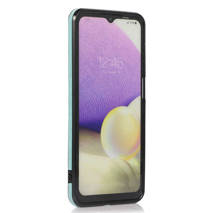 For Samsung Galaxy A32 4G (EU Version) Card Holder Case PU Leather+TPU Phone Cover with Kickstand