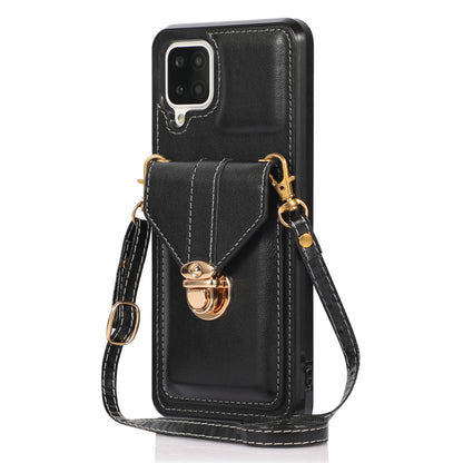 For Samsung Galaxy A12 Protective Case, Card Holder Kickstand PU Leather+TPU Phone Cover