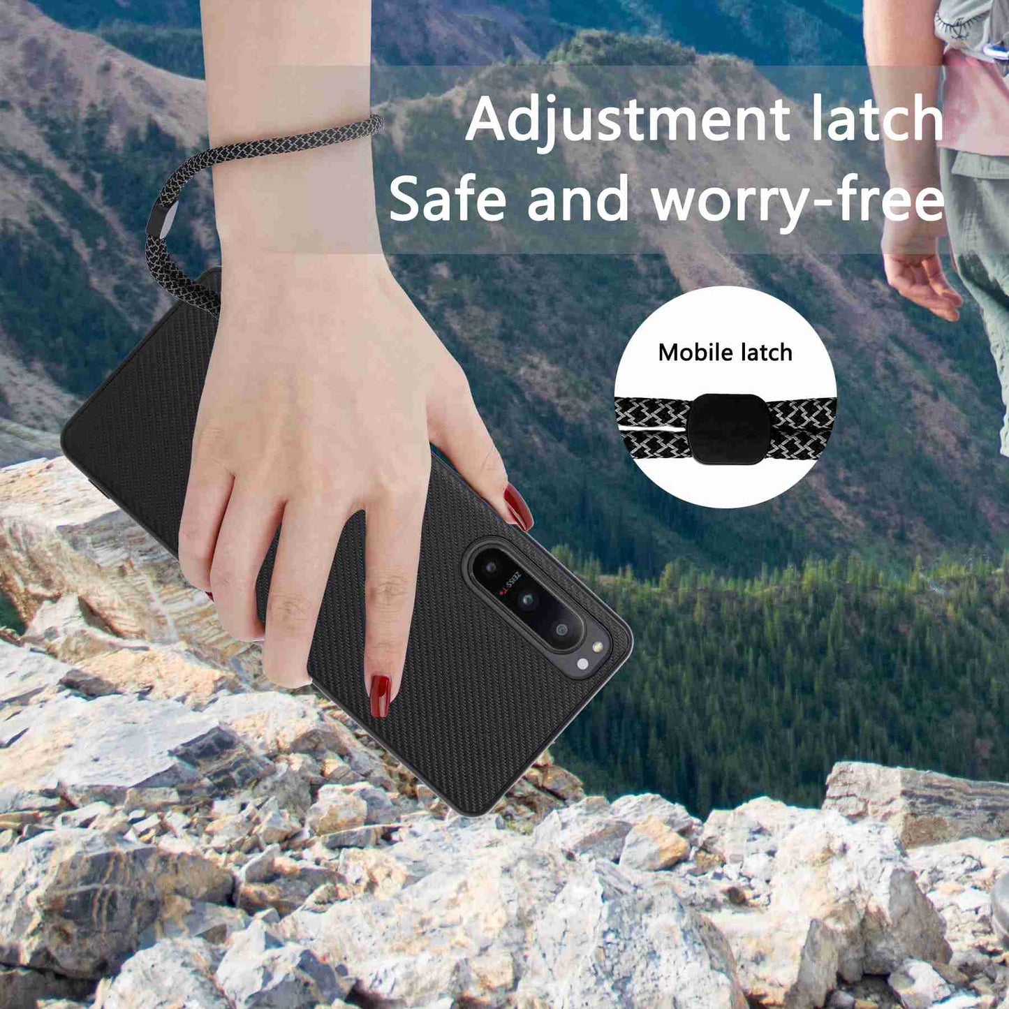 VILI TC Series For Sony Xperia 5 IV 5G Phone Case Anti-fall Textured PU Leather Coated TPU Cover