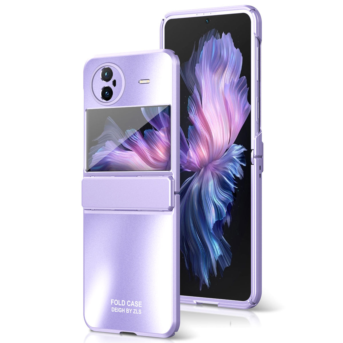 For vivo X Flip Electroplating PC Phone Case Anti-Fall Matte Cover