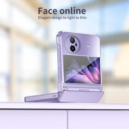 For vivo X Flip Electroplating PC Phone Case Anti-Fall Matte Cover