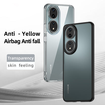 For Honor 90 Drop Resistant Phone Case Airbag Protection PC+TPU Cellphone Back Cover