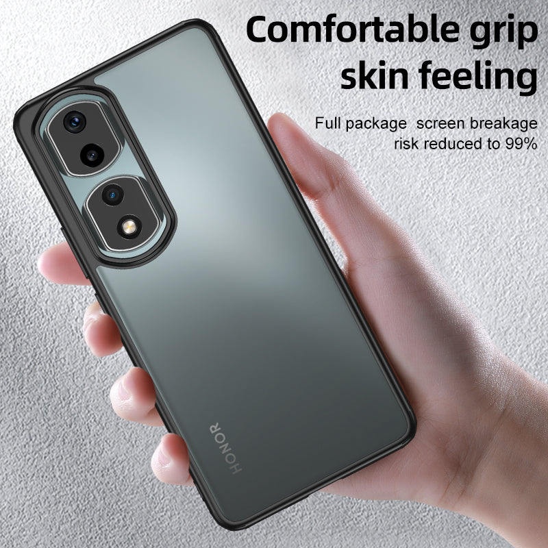 Phone Case for Honor 90 Pro Drop Resistant Airbag Protection PC+TPU Cellphone Back Cover