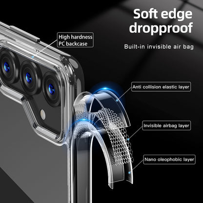 Phone Case for Samsung Galaxy M54 5G / F54 5G Airbag Protection Scratch Proof PC+TPU Cellphone Back Cover