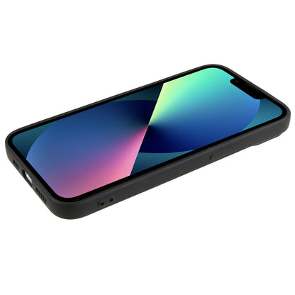 For iPhone 13 mini Rubberized TPU Case Fiber Lining Scratch Resistant Phone Cover