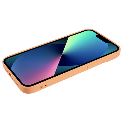 For iPhone 13 mini Rubberized TPU Case Fiber Lining Scratch Resistant Phone Cover