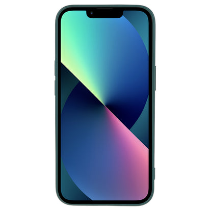 For iPhone 13 mini Rubberized TPU Case Fiber Lining Scratch Resistant Phone Cover