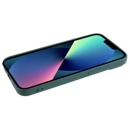 For iPhone 13 mini Rubberized TPU Case Fiber Lining Scratch Resistant Phone Cover