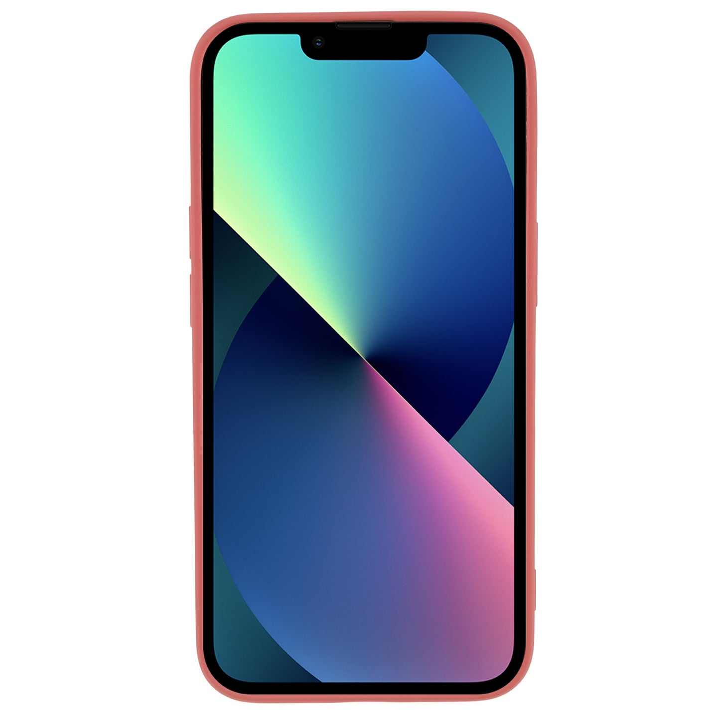 For iPhone 13 mini Rubberized TPU Case Fiber Lining Scratch Resistant Phone Cover