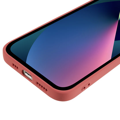 For iPhone 13 mini Rubberized TPU Case Fiber Lining Scratch Resistant Phone Cover