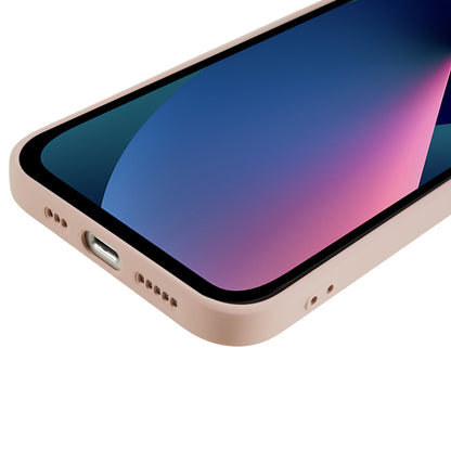 For iPhone 13 mini Rubberized TPU Case Fiber Lining Scratch Resistant Phone Cover