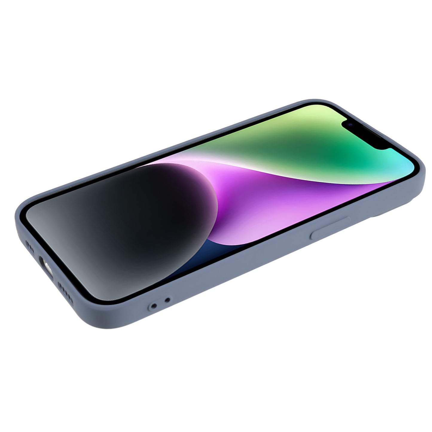 For iPhone 13 mini Rubberized TPU Case Fiber Lining Scratch Resistant Phone Cover