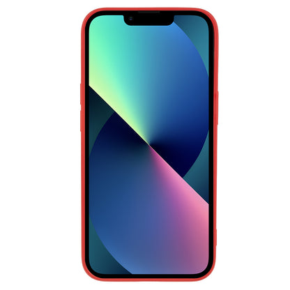 For iPhone 13 mini Rubberized TPU Case Fiber Lining Scratch Resistant Phone Cover