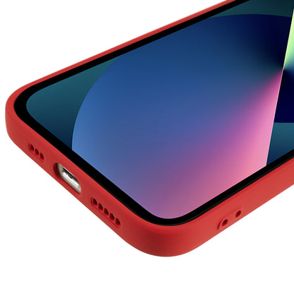 For iPhone 13 mini Rubberized TPU Case Fiber Lining Scratch Resistant Phone Cover