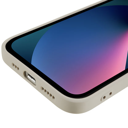 For iPhone 13 mini Rubberized TPU Case Fiber Lining Scratch Resistant Phone Cover