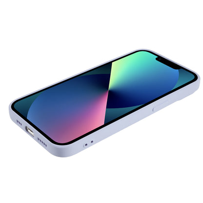 For iPhone 13 mini Rubberized TPU Case Fiber Lining Scratch Resistant Phone Cover