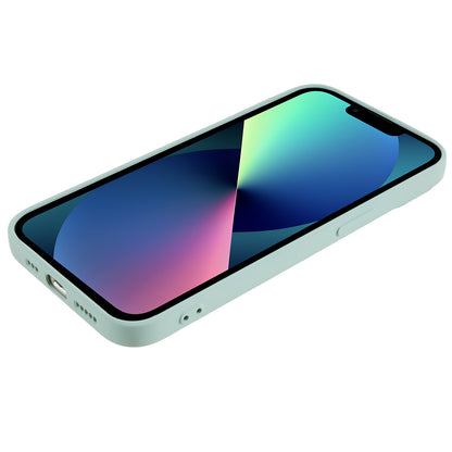 For iPhone 13 mini Rubberized TPU Case Fiber Lining Scratch Resistant Phone Cover