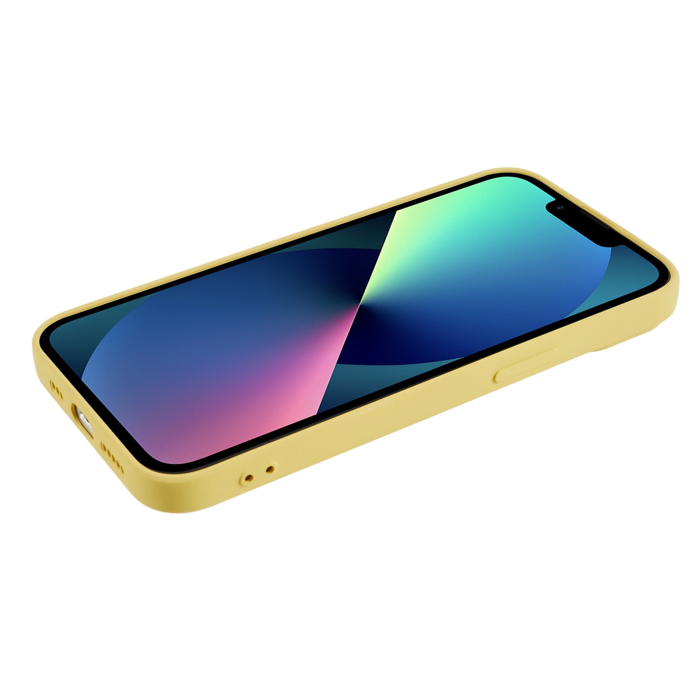 For iPhone 13 mini Rubberized TPU Case Fiber Lining Scratch Resistant Phone Cover