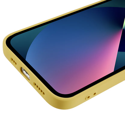 For iPhone 13 mini Rubberized TPU Case Fiber Lining Scratch Resistant Phone Cover