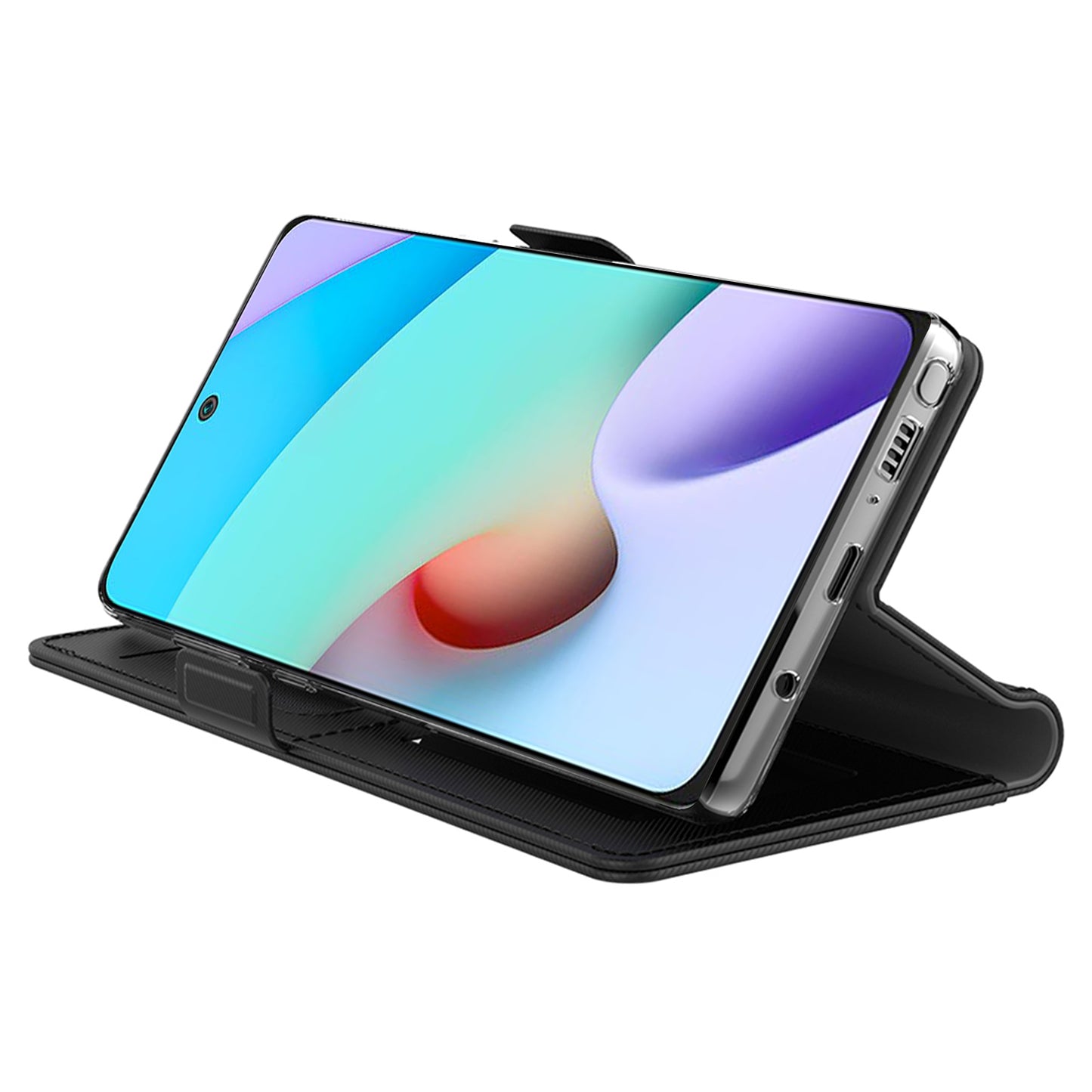Leather Case for Xiaomi Poco F5 Pro 5G / Redmi K60 5G / K60 Pro 5G Mirror Design Stand Card Holder Phone Cover