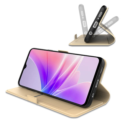 Stand Case for Realme 11 Pro+ 5G Card Holder Anti-scratch PU Leather Phone Flip Cover