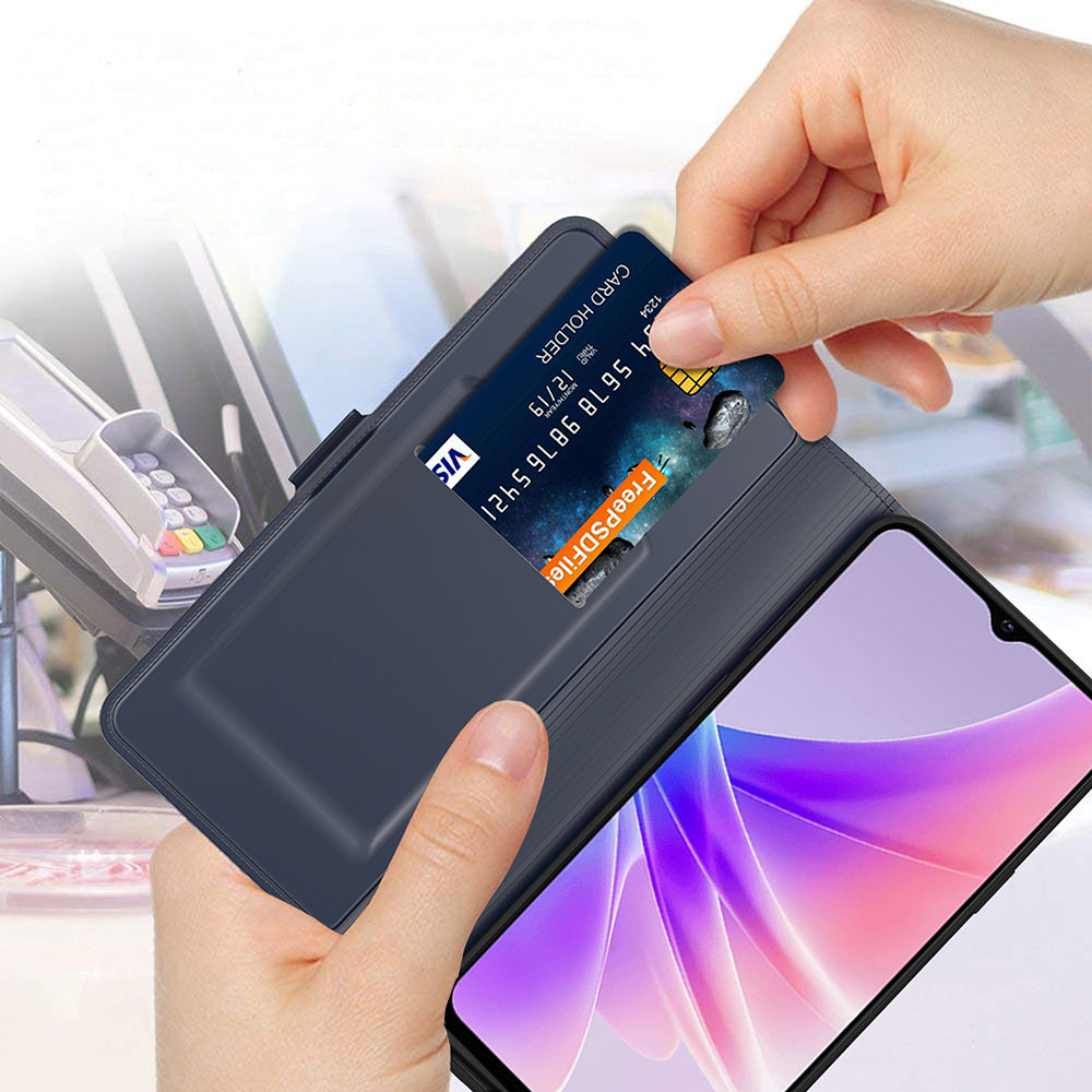 Stand Case for Realme 11 Pro+ 5G Card Holder Anti-scratch PU Leather Phone Flip Cover