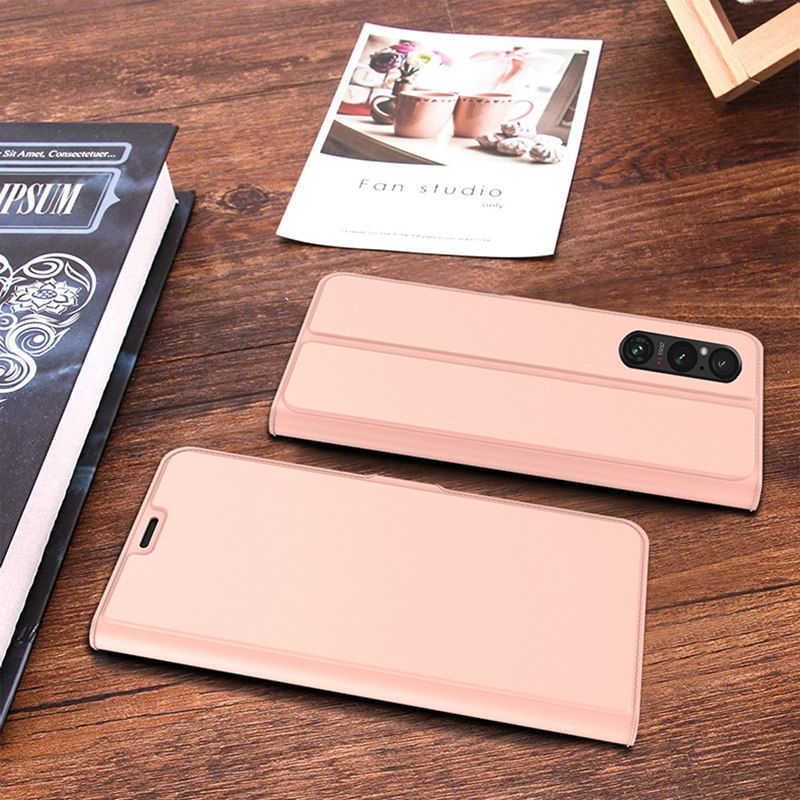 Stand Case for Sony Xperia 1 V Card Holder PU Leather Shockproof Phone Flip Cover