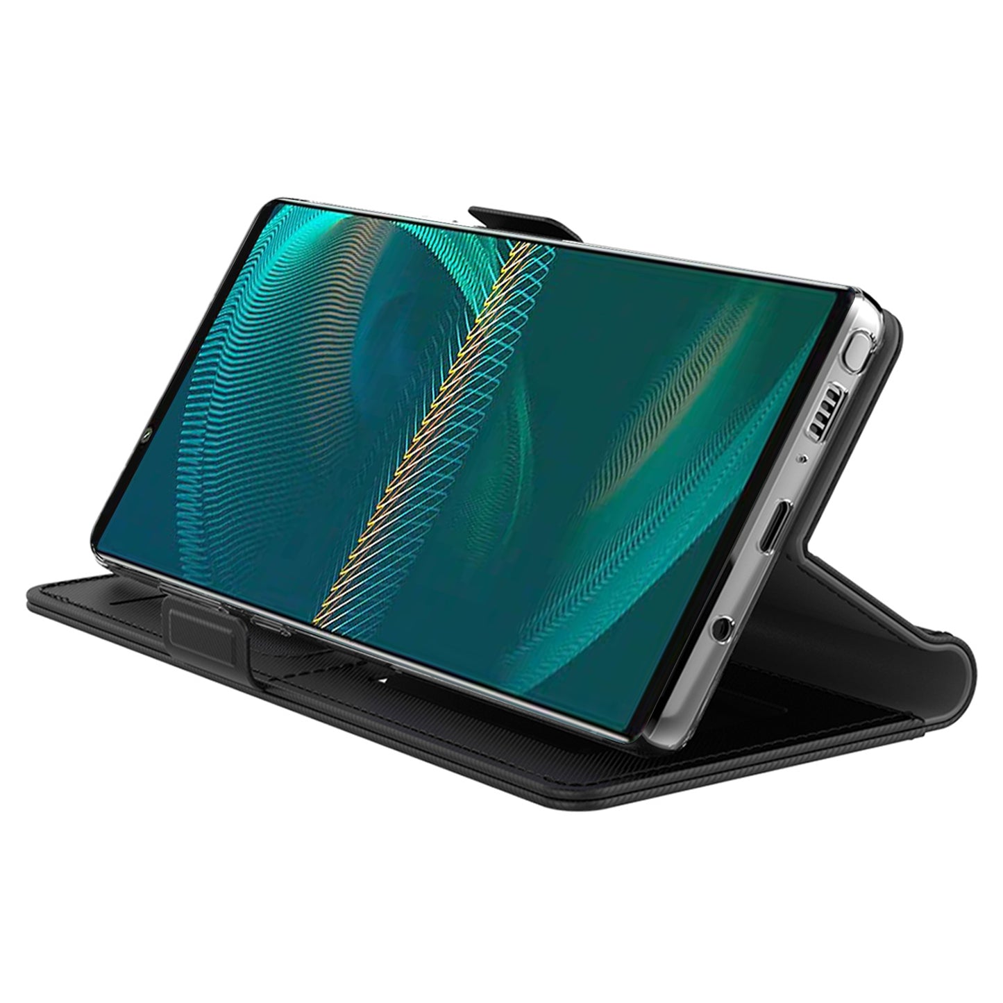 For Sony Xperia 1 V Shockproof Leather Case Mirror Design Stand Card Holder Phone Cover