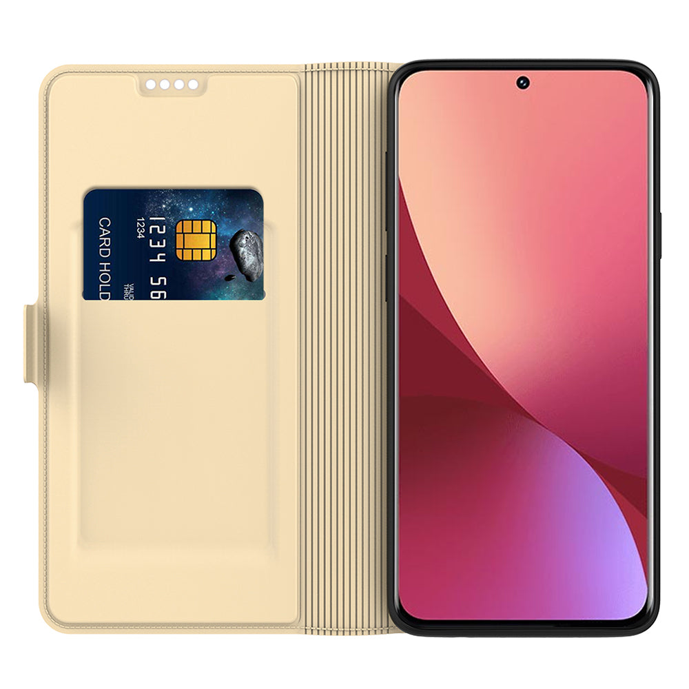 Anti-drop Case for Xiaomi Redmi Note 12 Turbo / Poco F5 5G Card Holder PU Leather Phone Stand Cover