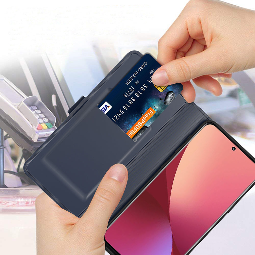 Anti-drop Case for Xiaomi Redmi Note 12 Turbo / Poco F5 5G Card Holder PU Leather Phone Stand Cover