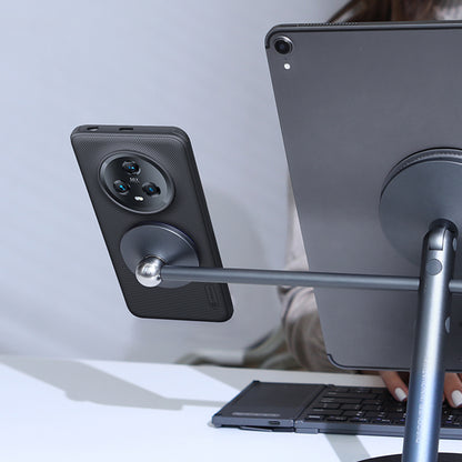 NILLKIN Frosted Shield Pro for Honor Magic5 Magnetic Case Compatible with MagSafe PC+TPU Anti-Scratch Phone Cover