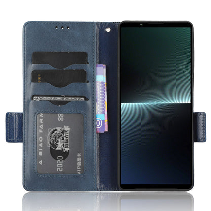 For Sony Xperia 1 V Cell Phone Cover Stand Wallet Imprinted Triangle PU Leather Phone Case