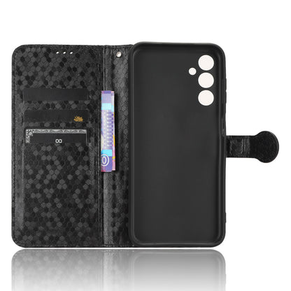 For Samsung Galaxy M54 5G / F54 5G Leather Phone Case Imprinted Dot Pattern Smartphone Cover with Stand Wallet