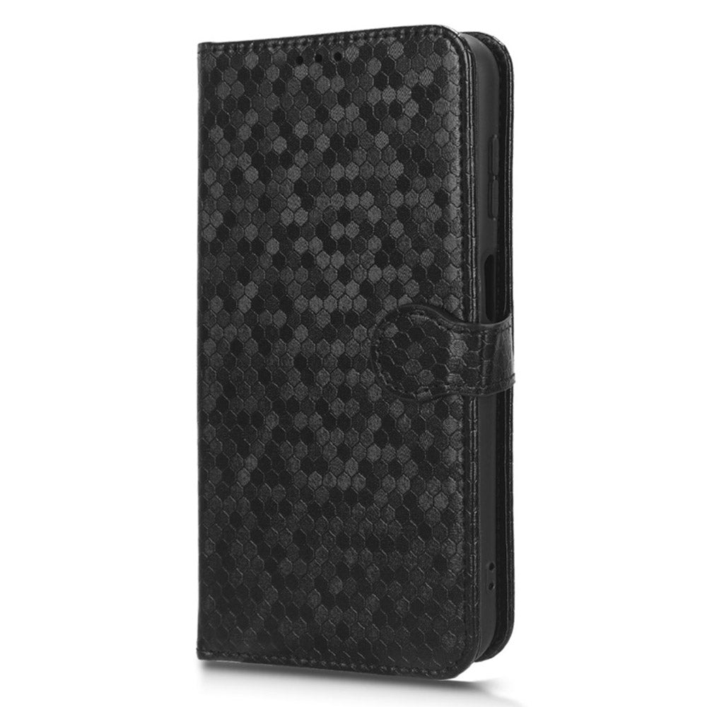 For Samsung Galaxy M54 5G / F54 5G Leather Phone Case Imprinted Dot Pattern Smartphone Cover with Stand Wallet