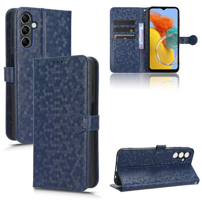 For Samsung Galaxy M54 5G / F54 5G Leather Phone Case Imprinted Dot Pattern Smartphone Cover with Stand Wallet