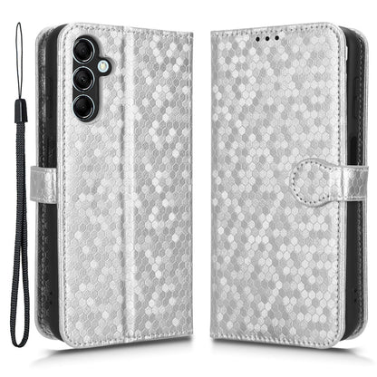 For Samsung Galaxy M54 5G / F54 5G Leather Phone Case Imprinted Dot Pattern Smartphone Cover with Stand Wallet