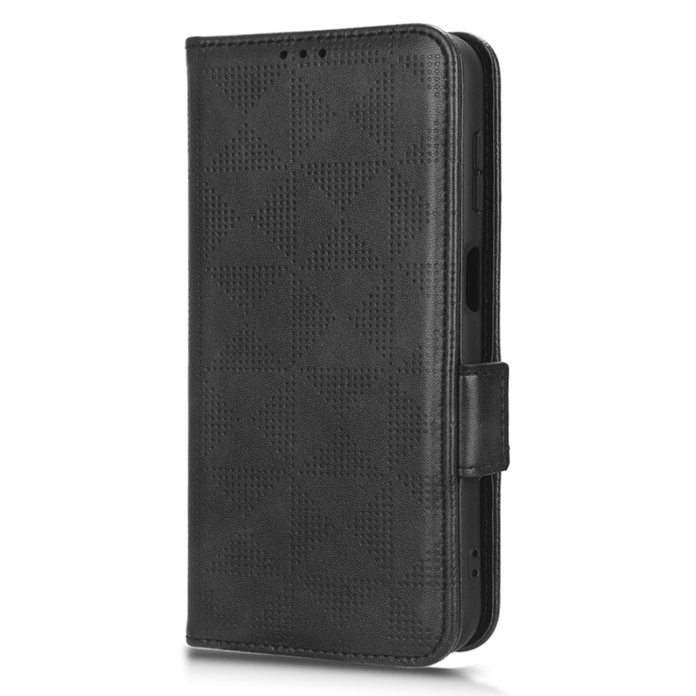 For Samsung Galaxy M54 5G / F54 5G PU Leather Wallet Phone Case Imprinted Triangle Phone Cover with Stand