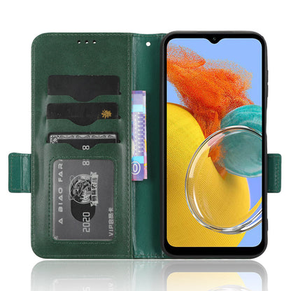 For Samsung Galaxy M54 5G / F54 5G PU Leather Wallet Phone Case Imprinted Triangle Phone Cover with Stand