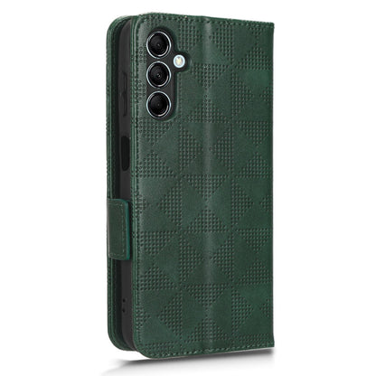 For Samsung Galaxy M54 5G / F54 5G PU Leather Wallet Phone Case Imprinted Triangle Phone Cover with Stand