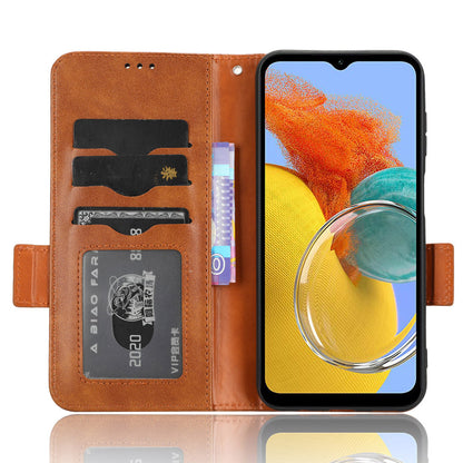 For Samsung Galaxy M54 5G / F54 5G PU Leather Wallet Phone Case Imprinted Triangle Phone Cover with Stand