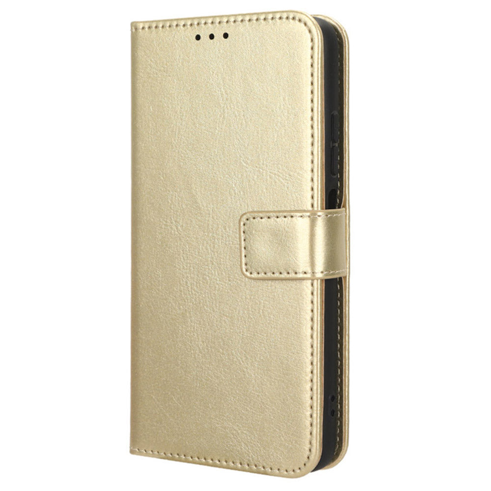 PU Leather Case for Xiaomi Redmi Note 12S 4G , Crazy Horse Texture Phone Cover with Wallet Stand
