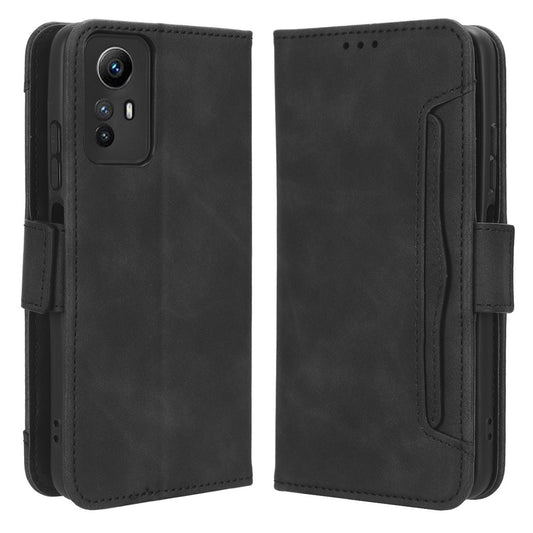 For Xiaomi Redmi Note 12S 4G PU Leather Case with Multiple Card Slots, Cell Phone Stand Wallet Cover