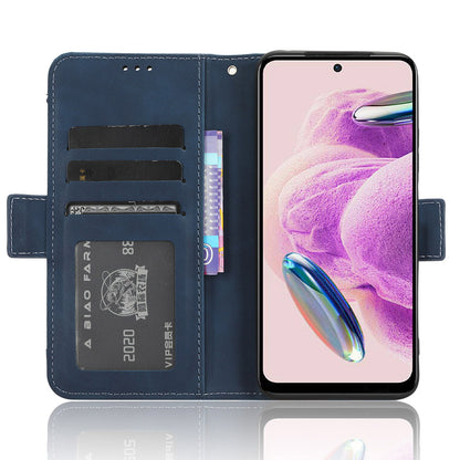 For Xiaomi Redmi Note 12S 4G PU Leather Case with Multiple Card Slots, Cell Phone Stand Wallet Cover
