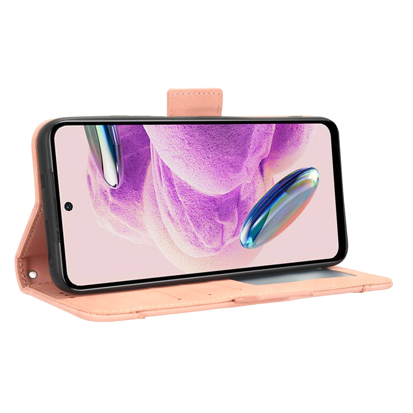 For Xiaomi Redmi Note 12S 4G PU Leather Case with Multiple Card Slots, Cell Phone Stand Wallet Cover
