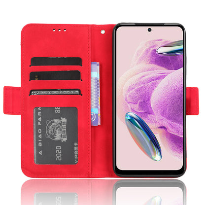 For Xiaomi Redmi Note 12S 4G PU Leather Case with Multiple Card Slots, Cell Phone Stand Wallet Cover