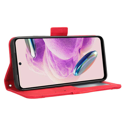 For Xiaomi Redmi Note 12S 4G PU Leather Case with Multiple Card Slots, Cell Phone Stand Wallet Cover