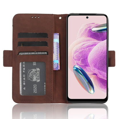 For Xiaomi Redmi Note 12S 4G PU Leather Case with Multiple Card Slots, Cell Phone Stand Wallet Cover