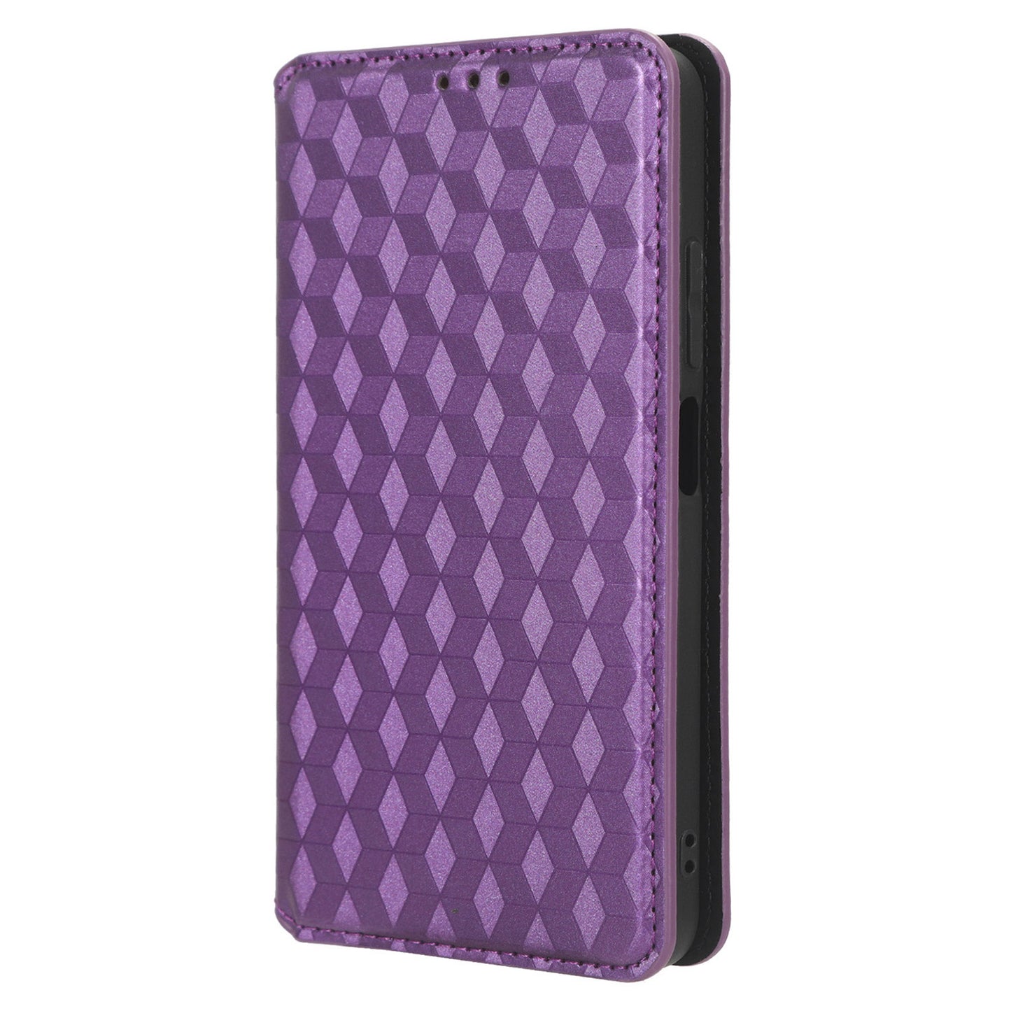 For Xiaomi Redmi Note 12S 4G Stand Wallet Phone Case PU Leather Rhombus Imprinted Cover