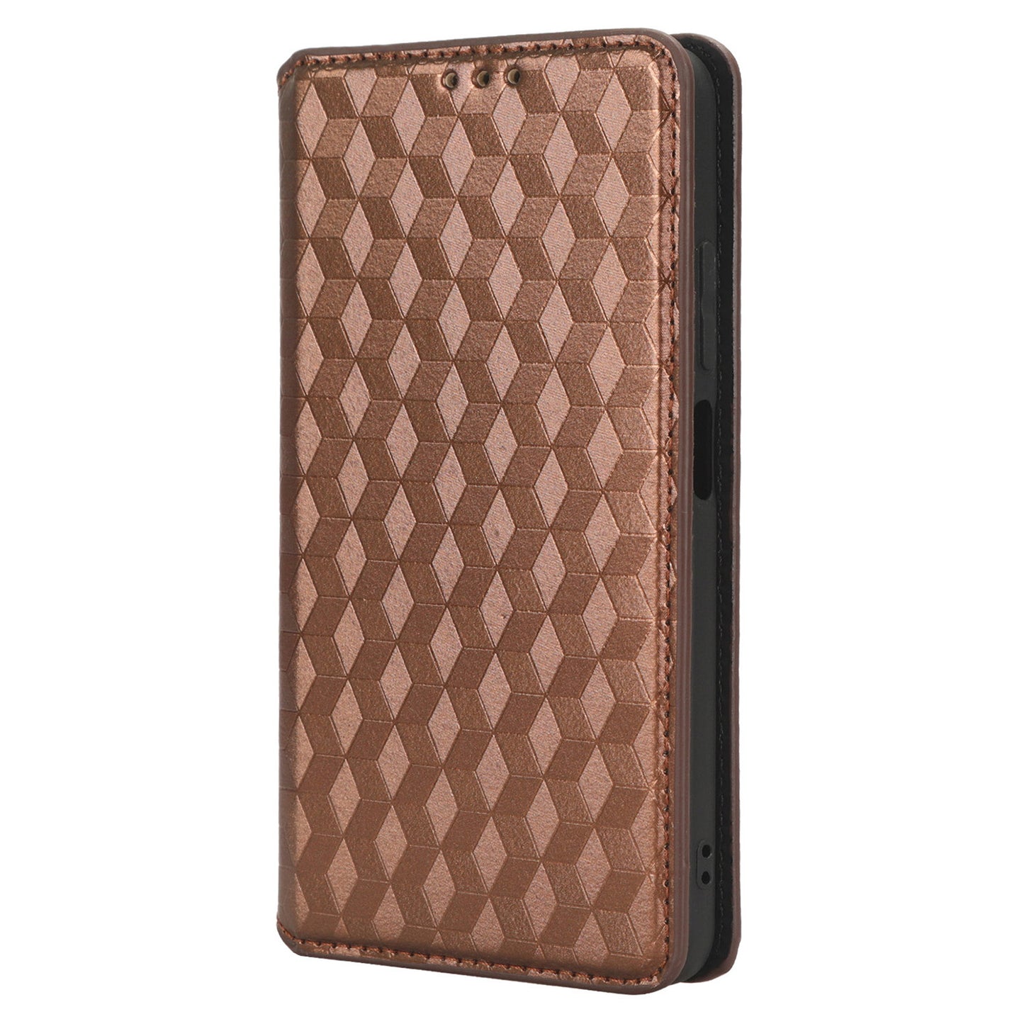 For Xiaomi Redmi Note 12S 4G Stand Wallet Phone Case PU Leather Rhombus Imprinted Cover